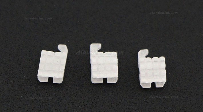 5Pack/20Pcs Dental Orthodontic Ceramic Bracket Braces MBT 022 345 Hooks